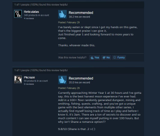 Illustration for article titled Stardew Valley, As Told By Steam Reviews
